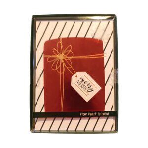 16 Christmas Greeting Cards "Warm Wishes for a Christmas That's Merry and Bright